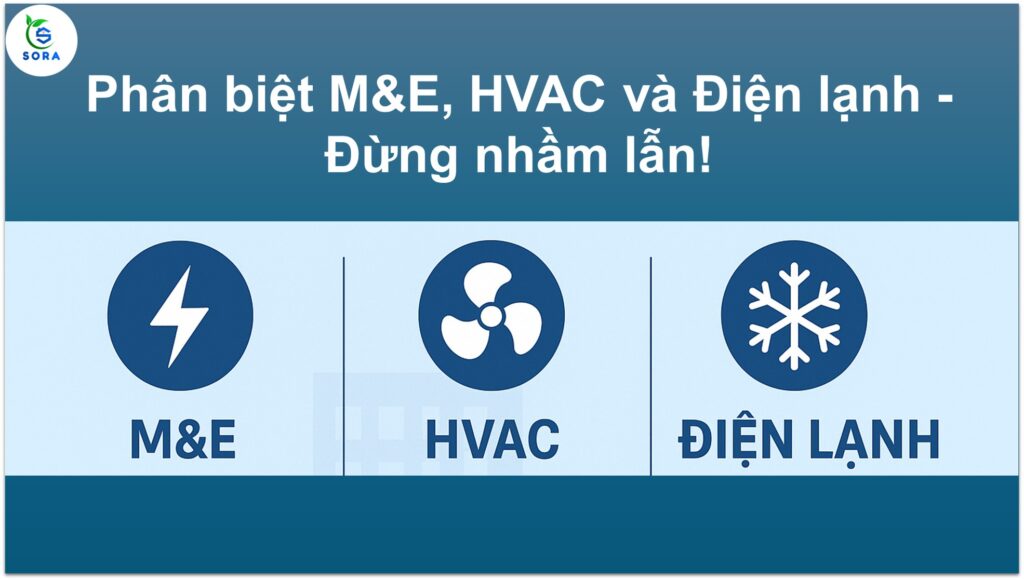 Phân biệt M&E, HVAC và điện lạnh
